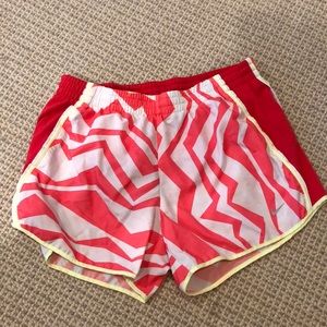Nike patterned dri-fit running shorts